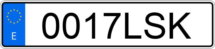 Numer rejestracyjny 0017LSK posiada TOYOTA PROACE CITY VERSO