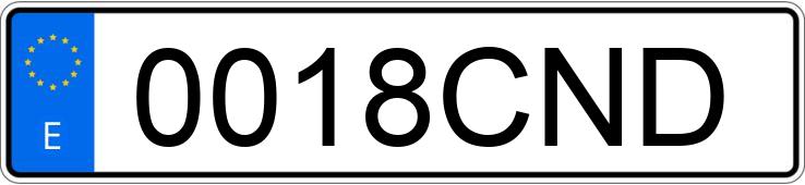 Numer rejestracyjny 0018CND posiada BMW SERIE 3