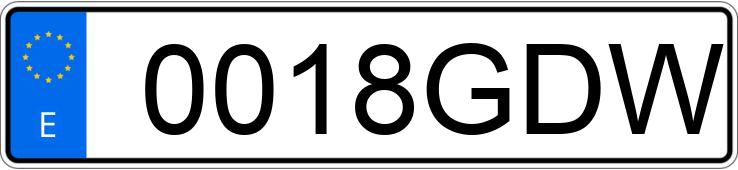 Numer rejestracyjny 0018GDW posiada MERCEDES CLK (208-209)