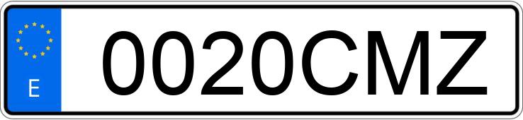 Numer rejestracyjny 0020CMZ posiada PEUGEOT 307