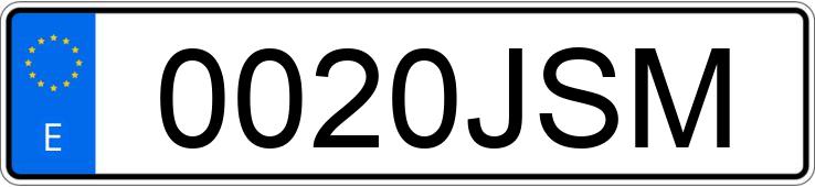 Numer rejestracyjny 0020JSM posiada MERCEDES A (176)