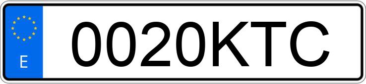 Numer rejestracyjny 0020KTC posiada CITROEN C3