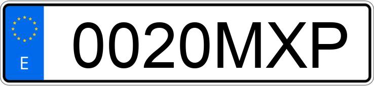 Numer rejestracyjny 0020MXP posiada RENAULT GRAND KANGOO