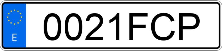 Numer rejestracyjny 0021FCP posiada CITROEN C4