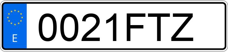 Numer rejestracyjny 0021FTZ posiada TOYOTA AYGO