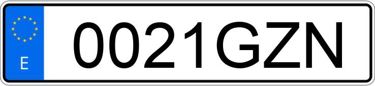 Numer rejestracyjny 0021GZN posiada CITROEN NEMO