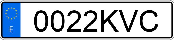 Numer rejestracyjny 0022KVC posiada ASIA MOTORS RETONA Numer rejestracyjny 0022KVC posiada ASIA MOTORS RETONA