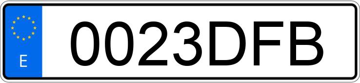 Numer rejestracyjny 0023DFB posiada OPEL VIVARO