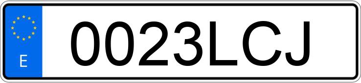 Numer rejestracyjny 0023LCJ posiada MERCEDES E (213)