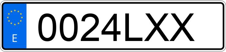 Numer rejestracyjny 0024LXX posiada MAN TGS