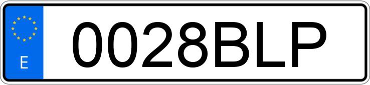 Numer rejestracyjny 0028BLP posiada PEUGEOT 206 Numer rejestracyjny 0028BLP posiada PEUGEOT 206