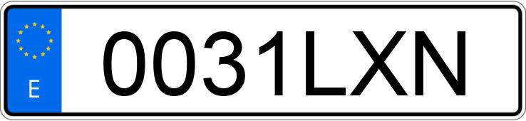 Numer rejestracyjny 0031LXN posiada OPEL CORSA