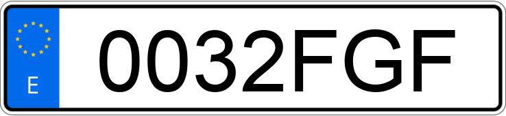 Numer rejestracyjny 0032FGF posiada FORD TRANSIT CONNECT