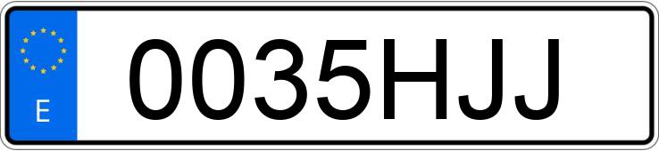 Numer rejestracyjny 0035HJJ posiada FORD FOCUS