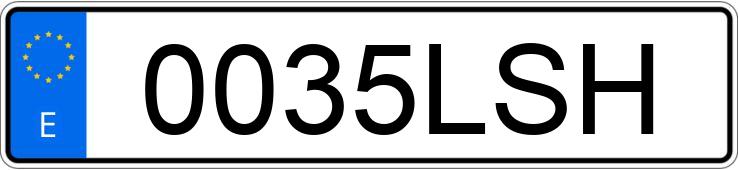 Numer rejestracyjny 0035LSH posiada TOYOTA COROLLA