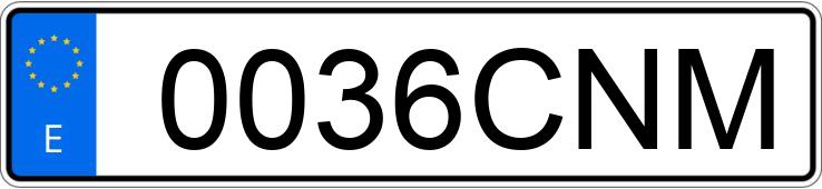 Numer rejestracyjny 0036CNM posiada MERCEDES C (203)