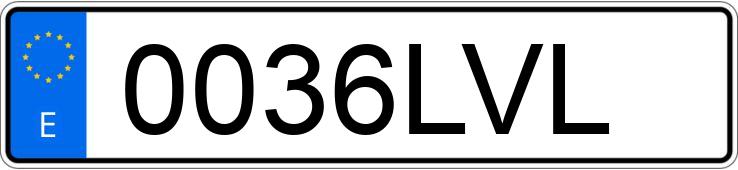 Numer rejestracyjny 0036LVL posiada VOLKSWAGEN GOLF Numer rejestracyjny 0036LVL posiada VOLKSWAGEN GOLF