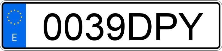 Registreringsnummeret 0039DPY har VOLKSWAGEN TOUAREG