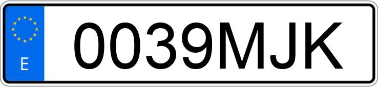 Numer rejestracyjny 0039MJK posiada RENAULT CLIO