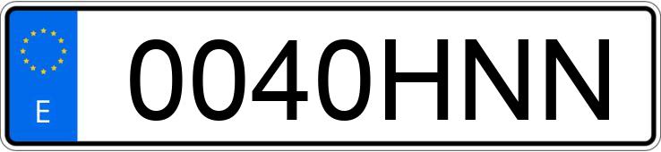 Numer rejestracyjny 0040HNN posiada SEAT IBIZA Numer rejestracyjny 0040HNN posiada SEAT IBIZA