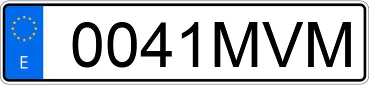 Numer rejestracyjny 0041MVM posiada MASERATI GHIBLI