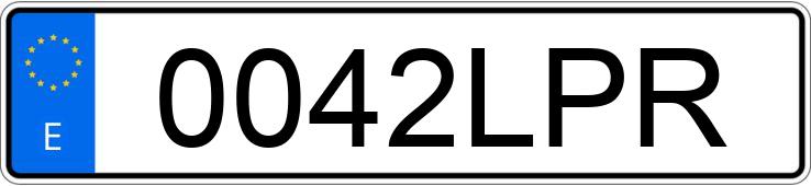 Numer rejestracyjny 0042LPR posiada AUDI E-TRON GT