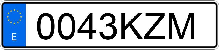 Numer rejestracyjny 0043KZM posiada BMW SERIE 5 Numer rejestracyjny 0043KZM posiada BMW SERIE 5