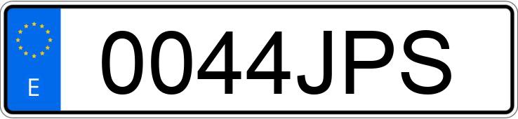 Numer rejestracyjny 0044JPS posiada LAND ROVER RANGE ROVER EVOQUE