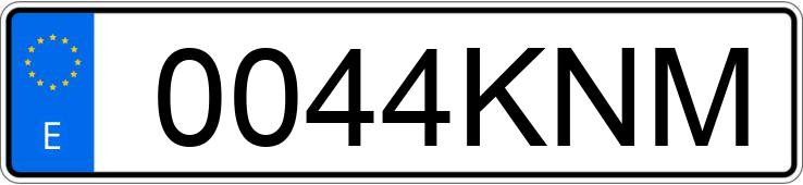 Numer rejestracyjny 0044KNM posiada SEAT LEON