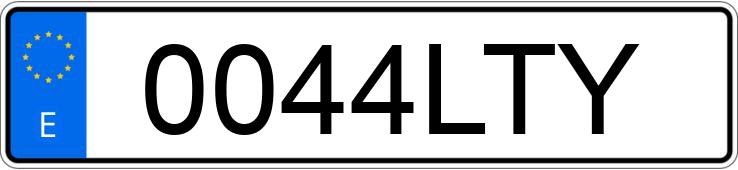 Numer rejestracyjny 0044LTY posiada RENAULT EXPRESS