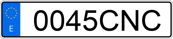 Numer rejestracyjny 0045CNC posiada RENAULT KANGOO