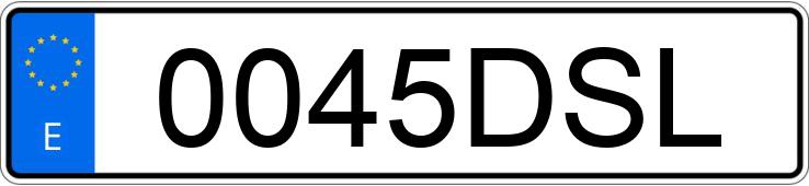 Numer rejestracyjny 0045DSL posiada OPEL ASTRA GTC