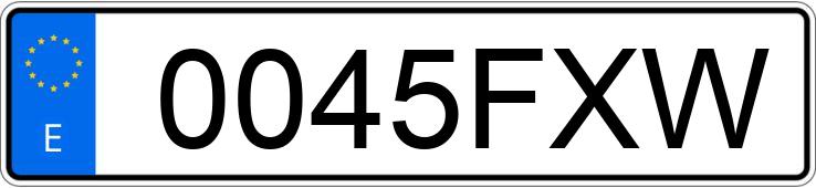 Numer rejestracyjny 0045FXW posiada BMW SERIE 5