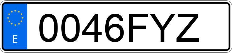 Numer rejestracyjny 0046FYZ posiada FIAT BRAVO