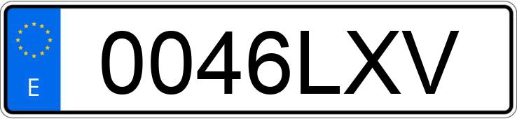 Numer rejestracyjny 0046LXV posiada BMW SERIE 1