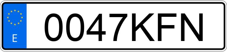 Numer rejestracyjny 0047KFN posiada SEAT LEON