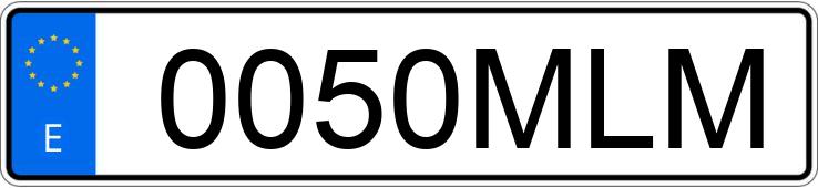 Numer rejestracyjny 0050MLM posiada YAMAHA MT