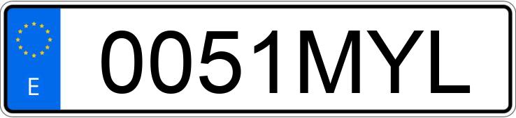 Numer rejestracyjny 0051MYL posiada BMW SERIE 5