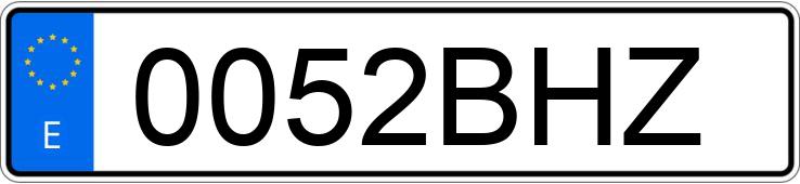 Numer rejestracyjny 0052BHZ posiada RENAULT CLIO