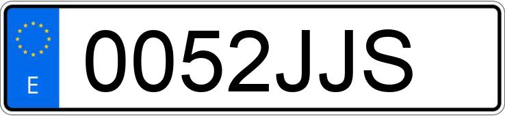 Numer rejestracyjny 0052JJS posiada BMW SERIE 4