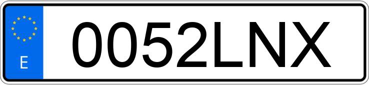 Numer rejestracyjny 0052LNX posiada RENAULT K