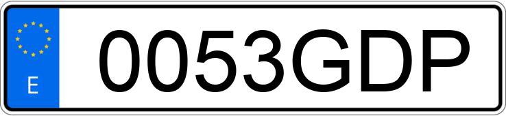 Numer rejestracyjny 0053GDP posiada CITROEN C5