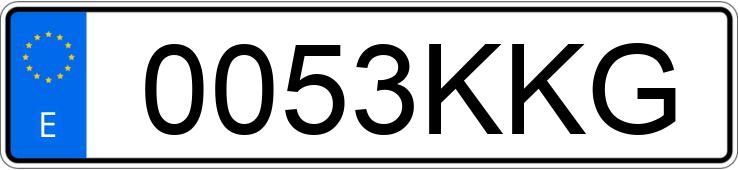 Numer rejestracyjny 0053KKG posiada SEAT LEON