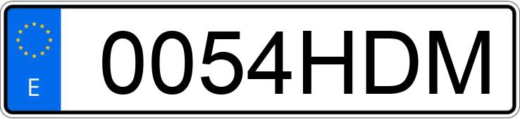 Numer rejestracyjny 0054HDM posiada CITROEN C5