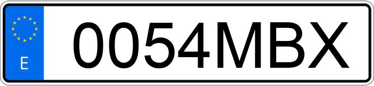 Numer rejestracyjny 0054MBX posiada AUDI A6