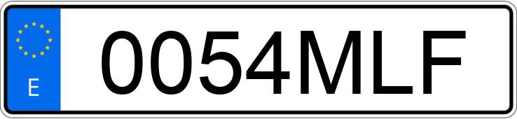 Numer rejestracyjny 0054MLF posiada DACIA SPRING