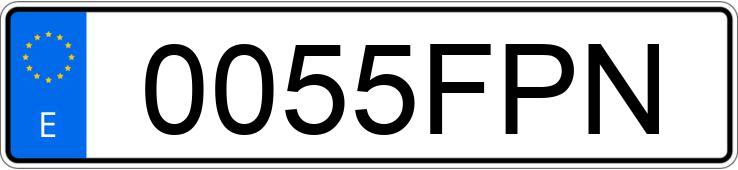 Numer rejestracyjny 0055FPN posiada VOLKSWAGEN CROSSPOLO