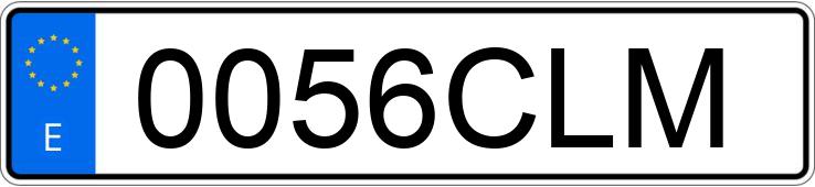 Numer rejestracyjny 0056CLM posiada BMW F 650