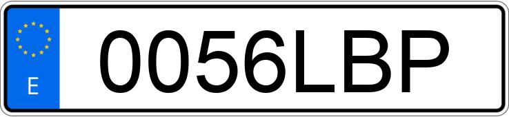 Numer rejestracyjny 0056LBP posiada OPEL VIVARO