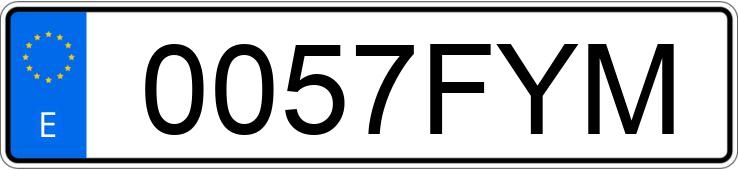 Numer rejestracyjny 0057FYM posiada FORD MONDEO